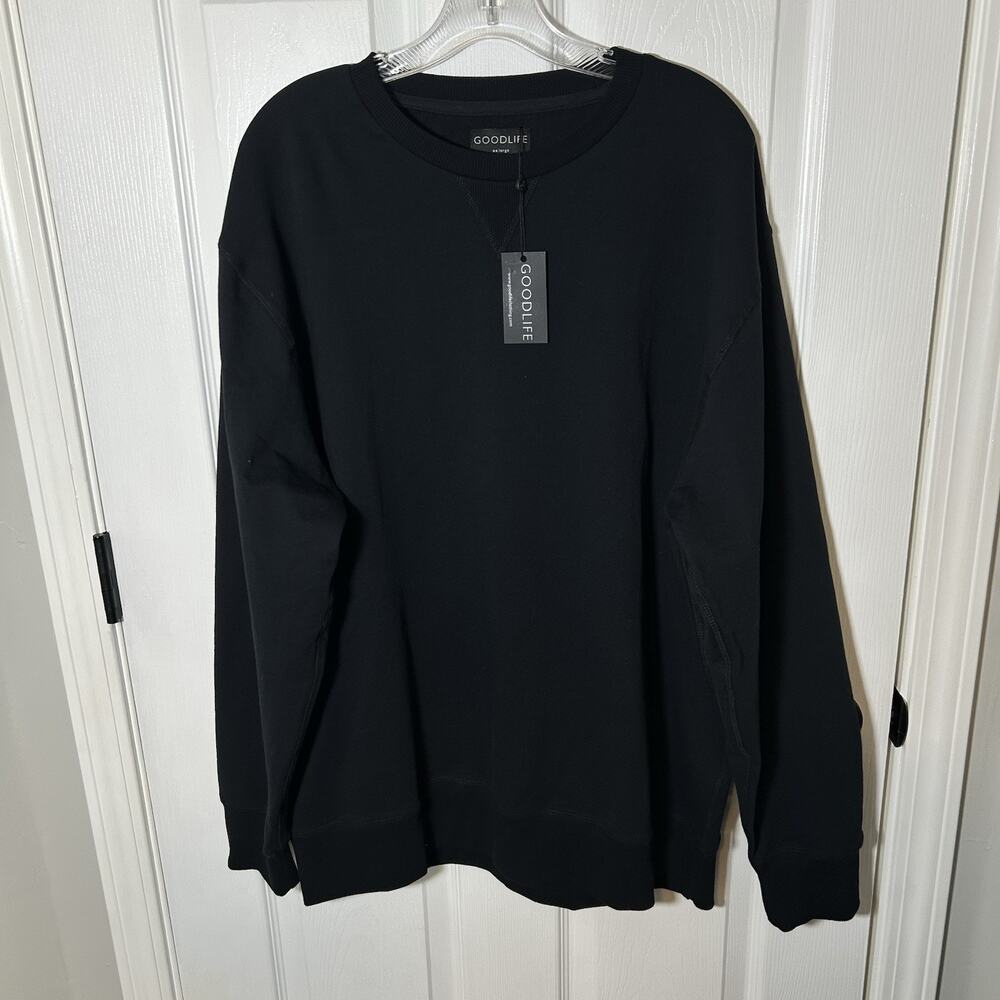 Goodlife Men's XXL Crew Neck Pullover Terry Sweatshirt Lightweight NWT